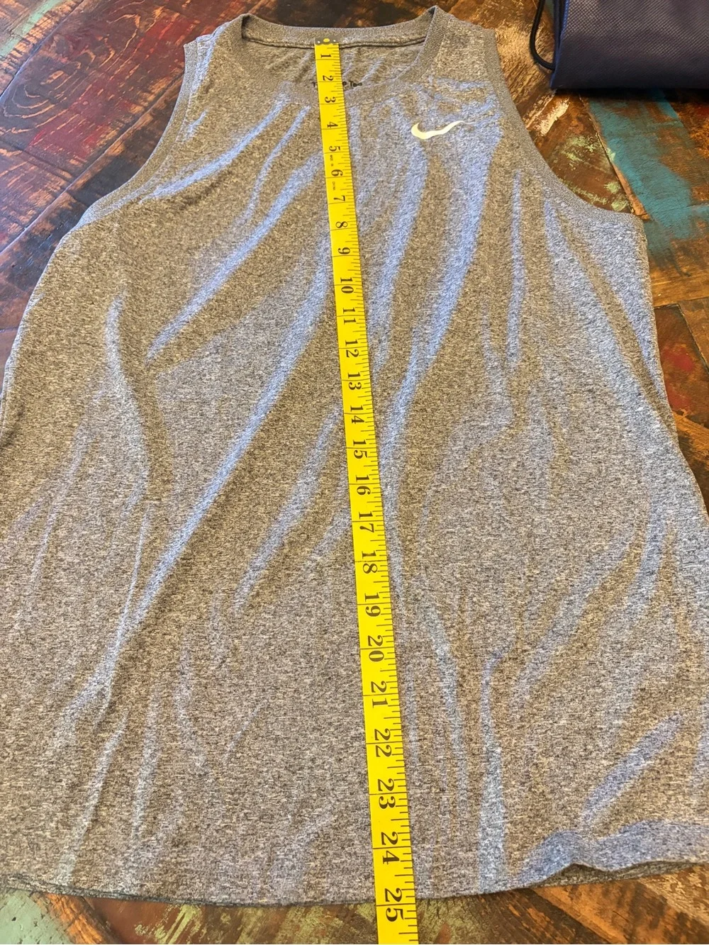 Nike Dry Fit Heather Womens  Gray Athletic Tank Top Sleeveless Medium